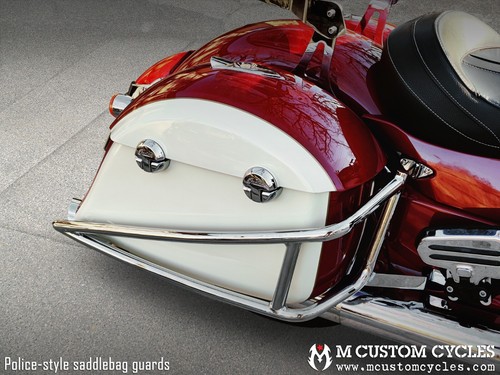 Police saddlebag drop guards - police,